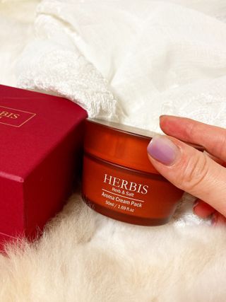 약손명가코스메틱 헤르비스 아로마 크림팩 50ml — 5점을 준 리뷰어가 2021년 2월 올린 사용 사진