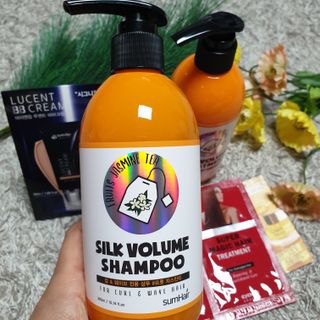 썸헤어 / SUMHAIR 썸헤어 실크 볼륨 샴푸+트리트먼트 프룻자스민티 — 5점을 준 리뷰어가 2021년 5월 올린 사용 사진