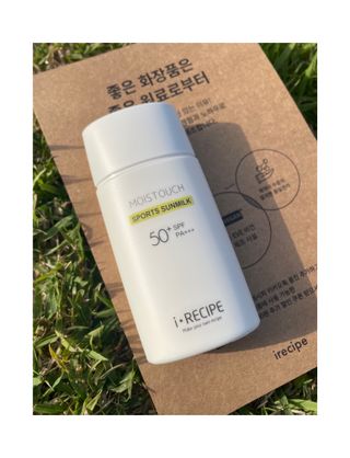 아이레시피 모이스트터치 스포츠 선밀크 50ml (SPF50+ PA+++) — 5점을 준 리뷰어가 2023년 4월 올린 사용 사진