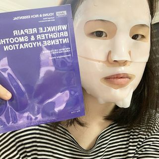 101스킨 영앤리치 하이드로겔 마스크팩 — 5점을 준 리뷰어가 2021년 2월 올린 사용 사진
