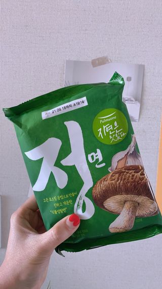 [풀무원] 자연은맛있다 정면, 백면, 홍면  세트 — 3점을 준 리뷰어가 2021년 4월 올린 사용 사진