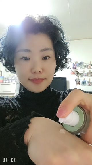 김정문알로에 큐어 큐어 알로에 리프레쉬 젤리 세럼, 큐어 알로에 하이드로 젤리 크림 — 5점을 준 리뷰어가 2021년 2월 올린 사용 사진