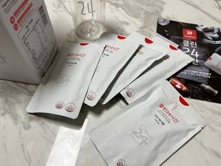 클린24시간 1BOX(5포) + 전용보틀(500ml) — 4.5점을 준 리뷰어가 2022년 8월 올린 사용 사진