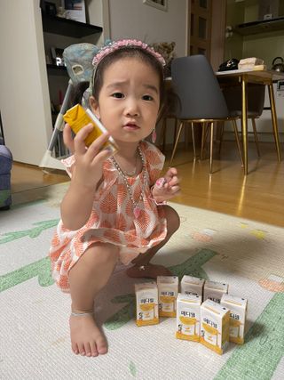 메디웰 페디아드링크 미니 바나나맛 — 5점을 준 리뷰어가 2022년 8월 올린 사용 사진