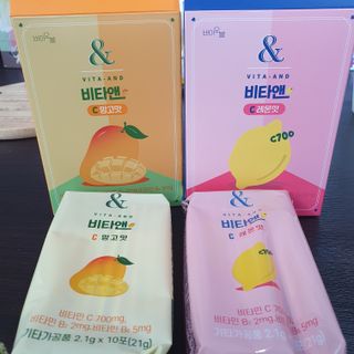 비타앤C 레몬맛, 망고맛 — 5점을 준 리뷰어가 2021년 6월 올린 사용 사진