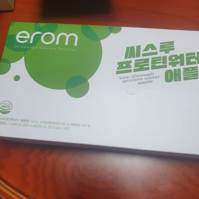 이롬 씨스루 프로틴워터 사과, 자몽 200ml x 12입 리뷰 사진