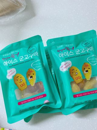 해뜨온 껍질없는 한입아이스 군고구마 120g x 4개 — 5점을 준 리뷰어가 2021년 9월 올린 사용 사진