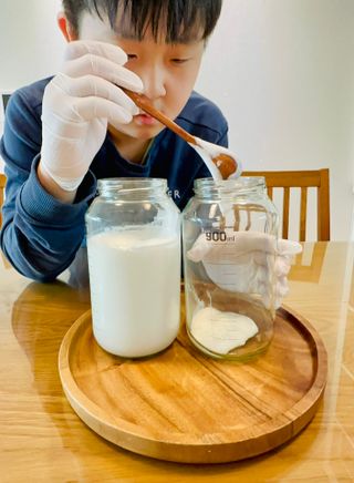 하나마이 [BEST 판매율 1위] 카스피해 유산균 종균_발효기가 필요없이 간편하게 만들어 먹는 요거트 생유산균 — 5점을 준 리뷰어가 2023년 2월 올린 사용 사진