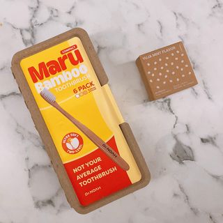 [닥터노아] 마루 대나무 칫솔 콤팩트 & 고체 치약 — 5점을 준 리뷰어가 2022년 7월 올린 사용 사진