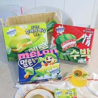 2024 오리온 여름한정판 초코파이 수박 / 후레쉬베리 멜론 / 멜론송이 — 5점을 준 리뷰어가 2024년 8월 올린 사용 사진