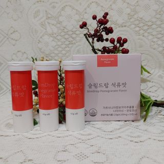 [슬림드랍 석류맛] 건기식 다이어트 보조제 겸 비타민 — 5점을 준 리뷰어가 2022년 1월 올린 사용 사진