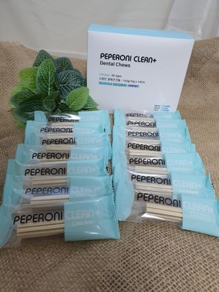 페페로니 클린플러스 덴탈치킨껌 10g x 14p — 5점을 준 리뷰어가 2021년 7월 올린 사용 사진