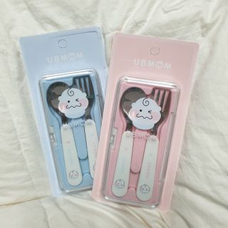 유비맘 스푼포크 케이스 세트 1+1 _컬러랜덤 발송 — 5점을 준 리뷰어가 2021년 2월 올린 사용 사진