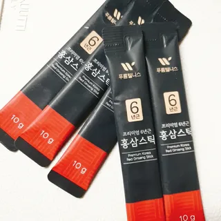 [푸름웰니스] 프리미엄 6년근 홍삼스틱 3mg x 100포 — 5점을 준 리뷰어가 2022년 3월 올린 사용 사진