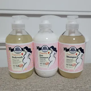 빅그린 임산부 전용라인 3종세트 - 샴푸500ml,트리트먼트500ml,바디워시500ml — 5점을 준 리뷰어가 2022년 8월 올린 사용 사진