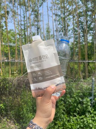 일일하우 슬리밍 플랜B 고소한 귀리맛, 진한 카카오맛 (체중조절식) — 4.5점을 준 리뷰어가 2023년 5월 올린 사용 사진