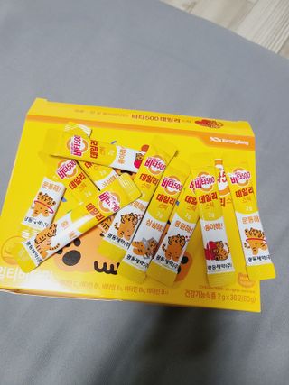 광동생활건강 [광동] 비타 500 데일리 스틱 VB, VC를 함유한 멀티비타민 30포+30포 — 3점을 준 리뷰어가 2022년 6월 올린 사용 사진