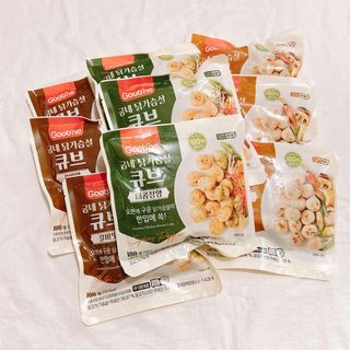 굽네몰 굽네 닭가슴살 큐브 3종 9팩 — 4.5점을 준 리뷰어가 2021년 12월 올린 사용 사진