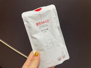 클린24시간 1BOX(5포) + 전용보틀(500ml) — 5점을 준 리뷰어가 2022년 9월 올린 사용 사진