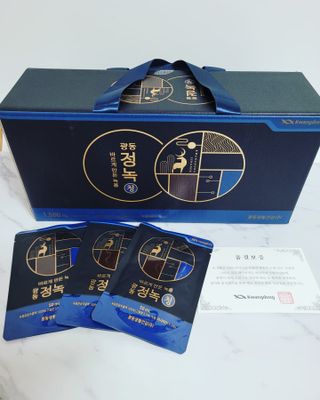 광동생활건강 [광동] 바르게 만든 녹용, 광동정녹청 30포. — 4.5점을 준 리뷰어가 2022년 1월 올린 사용 사진