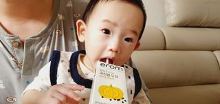 이롬 황성주 박사의 국산콩 두유 검은콩 단호박 — 5점을 준 리뷰어가 2021년 2월 올린 사용 사진