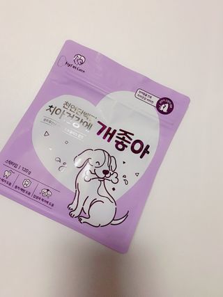 My Pet Care 천연단백질 치아건강에 개좋아 — 5점을 준 리뷰어가 2021년 1월 올린 사용 사진