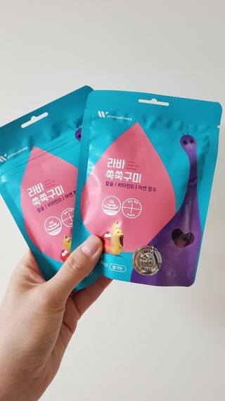 푸름웰니스 라바 쑥쑥구미 36g — 4점을 준 리뷰어가 2022년 4월 올린 사용 사진