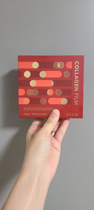 프리마인 귀족의 콜라겐, 92배 흡수율. 럭셔리 프리미엄 셀라브 콜라겐필름 30매 — 5점을 준 리뷰어가 2021년 10월 올린 사용 사진