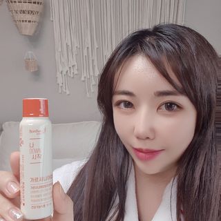 12월 15일 출시, 건강기능식품 브랜드 본리브 나 다운 시작 제품 3종 — 5점을 준 리뷰어가 2021년 2월 올린 사용 사진