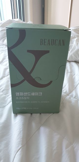 [뷰캔] 건강한 식사대용 앰퍼샌드 단백질 쉐이크 초코&말차 50g — 5점을 준 리뷰어가 2022년 6월 올린 사용 사진