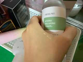 나나스킨 하이드로릴렉싱토너 — 5점을 준 리뷰어가 2021년 3월 올린 사용 사진