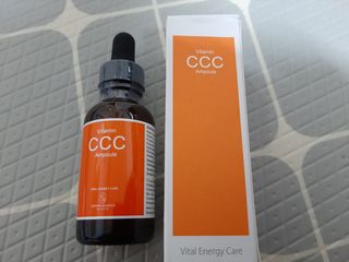 더마 사이언스 비타민 CCC 앰플 기미 브라이트닝 세럼 30ml — 5점을 준 리뷰어가 2021년 8월 올린 사용 사진