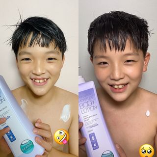 [과일나라] 바세린 모이스처 바디로션 1000ml 2종 — 5점을 준 리뷰어가 2021년 10월 올린 사용 사진