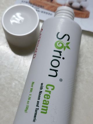 건선/아토/습진/민감성 피부 천연보습진정크림 소리온 크림 & 센시티브 크림 50g — 5점을 준 리뷰어가 2022년 1월 올린 사용 사진