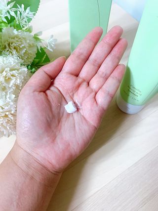 스킨큐어 산다화 울트라 젠틀 약산성 세안제 — 5점을 준 리뷰어가 2022년 9월 올린 사용 사진