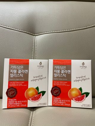 자연에온 가득담은 자몽 콜라겐 젤리스틱 2BOX — 5점을 준 리뷰어가 2020년 12월 올린 사용 사진