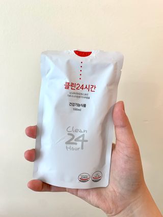 클린24시간 1BOX(5포) + 전용보틀(500ml) — 5점을 준 리뷰어가 2023년 6월 올린 사용 사진
