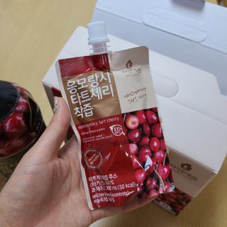 자연에온 몽모랑시 타트체리 3종 세트 구성 - 저분자콜라겐젤리, NFC 착즙주스 — 5점을 준 리뷰어가 2021년 7월 올린 사용 사진