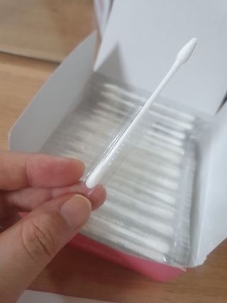 마미앤유 개별 듀얼면봉 — 5점을 준 리뷰어가 2022년 2월 올린 사용 사진