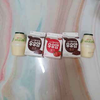 빙그레 우유얌 초코 / 우유얌 딸기 — 5점을 준 리뷰어가 2021년 4월 올린 사용 사진