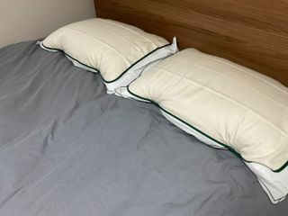 의식주의 비건 인증 오가닉 순면 베개 커버 레이어 커플 세트 — 5점을 준 리뷰어가 2023년 3월 올린 사용 사진