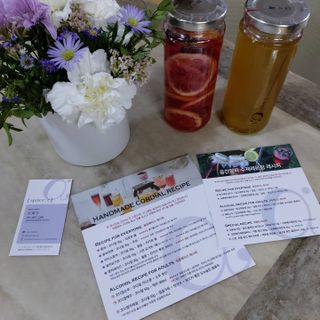 공간알파 시그니처 엘더플라워코디얼 + 핑크레몬청 2종 세트 — 5점을 준 리뷰어가 2021년 12월 올린 사용 사진