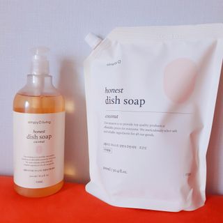 심플리오리빙 어니스트 주방세제 본품 500ml + 리필 900ml (코코넛향) — 5점을 준 리뷰어가 2022년 6월 올린 사용 사진