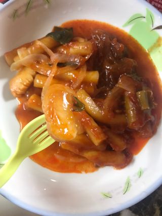 한성기업 무볼레 닭떡볶이+해물떡볶이 2종 세트 — 5점을 준 리뷰어가 2021년 9월 올린 사용 사진