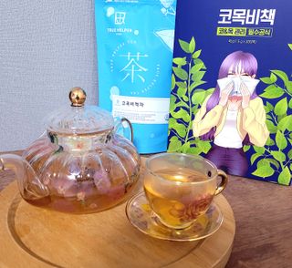 트루헬퍼 코목비책 작두콩 도라지 돌배 모과 생강 차 30티백 — 5점을 준 리뷰어가 2023년 3월 올린 사용 사진