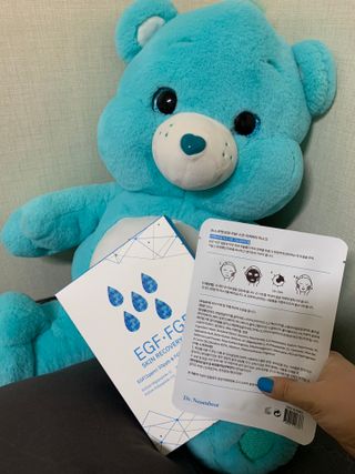 Dr.느루벗 느루벗 EGF FGF 스킨 리커버리 마스크 10장 — 5점을 준 리뷰어가 2021년 3월 올린 사용 사진