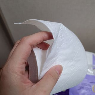 빈다 4Deluxe 4겹 엠보싱 롤 화장지 — 5점을 준 리뷰어가 2022년 4월 올린 사용 사진