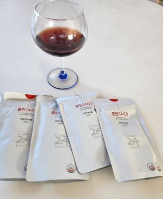 클린24시간 1BOX(5포) + 전용보틀(500ml) — 5점을 준 리뷰어가 2022년 12월 올린 사용 사진
