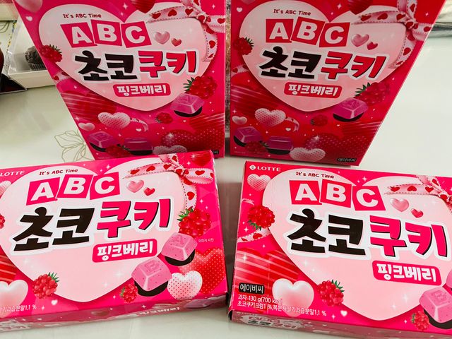 ABC초코쿠키 핑크베리 리뷰 사진