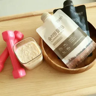 일일하우 슬리밍 플랜B 고소한 귀리맛, 진한 카카오맛 (체중조절식) — 5점을 준 리뷰어가 2023년 7월 올린 사용 사진